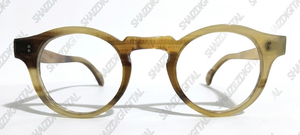 Modern Solid <b>Round</b> Acetate Full Rim Eyeglasses <b>Frames</b> for Adults Unisex Reading Daily Wear - Product Image 1