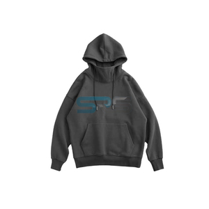 Sudadera con capucha de algodón prémium para hombre, con cremallera, estilo urbano, cálida, de ajuste holgado, con logotipo personalizado, OEM, ODM, venta al por mayor, bordado 3D, color liso - Product Image 5