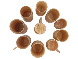 ถ้วยไม้ไผ่99ถ้วยแบบใช้ซ้ำได้ถ้วยทองแบบธรรมชาติใช้ซ้ำได้สำหรับคาเฟ่ร้านอาหารบ้านสำนักงาน - Product Image 5