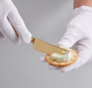 Gold Stainless Steel Cheese <b>Knife</b> Set 3 Pcs Leaf Branch Handle Cheese <b>Spreader</b> <b>Knife</b> Fork Durable Kitchenware - Product Image 4