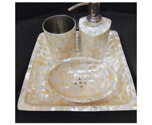 Juego de accesorios de baño de 4 piezas hecho en La India, kit de decoración elegante y moderno para el hogar y el hotel, calidad de exportación de un proveedor de confianza - Product Image 6