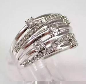 Men's Iced Out Ring, Men Custom Iced out Ring, Round <b>Simulated</b> <b>Diamond</b> 925 Sterling Silver, Hiphop ring, Birthday Gift, <b>Diamond</b> - Product Image 1