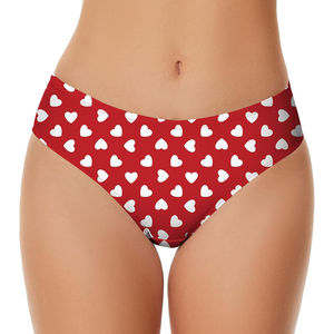 Cómodas bragas de encaje de algodón para mujer, ropa interior sexy transpirable, bragas de bikini de tela tejida, cintura alta, logotipo personalizado, para uso diario - Product Image 1