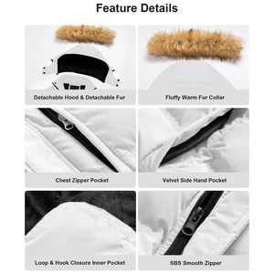 Wholesale Women Winter <b>Puffer</b> <b>Jacket</b> Custom Nylon Padded Hooded <b>Cropped</b> Zipper <b>Jackets</b> - Product Image 6