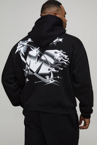 Conjunto Deportivo Personalizado de 2 Piezas para Hombre, Sudadera con Capucha Extra Grande de Felpa de Algodón 100 % de 420 g/m², Corte Regular, Informal, Ecológico, para Invierno - Product Image 6