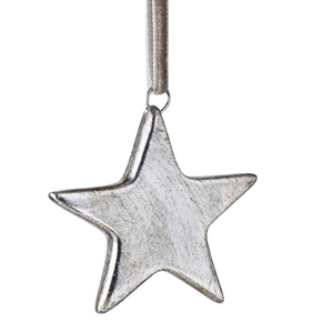 Antique Brass Perforated Metallic <b>Star</b> Christmas <b>Hanging</b> Decoration Elegant Exquisite Xmas Decor - Product Image 1