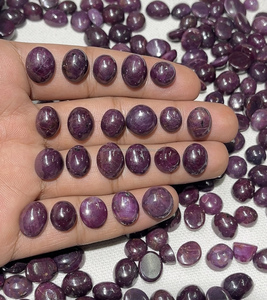 Genuine Premium Natural Red <b>Ruby</b> Cabochon Smooth Polished Gemstone for Rings & Pendants Mix Shape Mix Size 10-15MM - Product Image 4