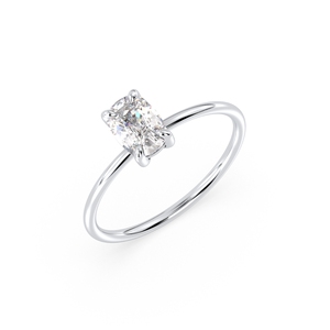 REYES Customized 1Ct <b>Cushion</b> Cut Lab Grown Diamond Solitaire Engagement <b>Ring</b> IGI Certified 14K Solid Gold Everyday Wear Jewelry - Product Image 1