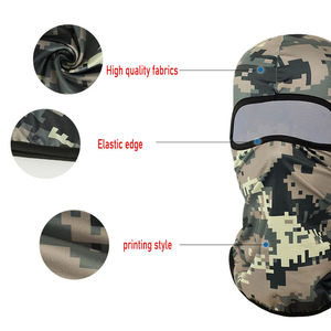 Masque facial balaclava camouflage coloré avec panneau transparent pour les activités de plein air, taille adulte unisexe 54-56 cm - Product Image 6