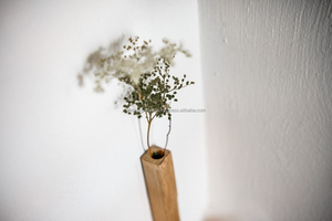Vase mural minimaliste en bois, porte-fleurs mural en bois naturel pour la décoration moderne de la maison - Product Image 6