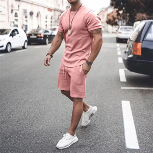 Men's Sportswear Quick Dry 100% Cotton Lightweight 2 1 Design Front <b>Short</b> Sleeve Sports Running <b>Shorts</b> <b>Suit</b> Gym Wear Basketball - Product Image 6