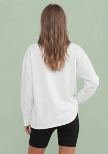 เสื้อยืดแขนยาวโอเวอร์ไซส์สำหรับผู้หญิง สไตล์สตรีทแวร์ ทรงหลวม คอกลม ใส่ได้ทุกวัน รุ่นใหม่ล่าสุด รับสั่งทำได้ - Product Image 2