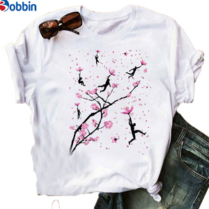 Camiseta Blanca Personalizada con Logotipo para Mujer, Camiseta Sexy de Verano, Camiseta con Estampado Floral para el Día de San Valentín, Estilo para Chicas, Talla Grande - Product Image 4