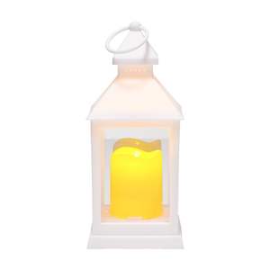 Lot de 12 lanternes décoratives LED blanches sans flamme, pour intérieur, mariage, table, fête, ferme, mur, modèle en verre - Product Image 1
