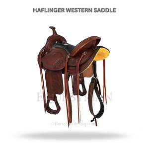 Silla de Montar Western Haflinger, Silla de Montar para Caballos, Equipo Ecuestre - Product Image 2