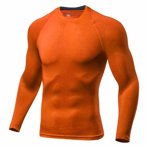 T-shirt de compression pour homme à manches longues, imprimé par sublimation personnalisée, en spandex, séchage rapide, pour BJJ, sport, course à pied, anti-UV - Product Image 3
