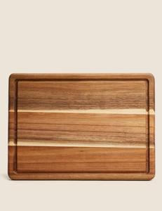 Tabla de Cortar de Madera Premium, Rectangular Grande, con Ranura Profunda para Jugos, Resistente, Apta para Cuchillos, para Uso Diario en la Cocina, para Cortar y Servir - Product Image 1
