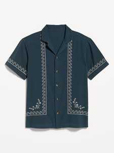 High Quality Men's <b>Half</b> Sleeve Casual <b>Shirt</b> Turn-down Collar Summer <b>Shirts</b> - Product Image 1