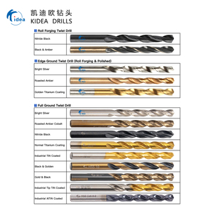 Brocas <span class=keywords><strong>KIDEA</strong></span> al por Mayor, Completamente Rectificadas, Vástago Redondo, HSS-E M35, Óxido Amarillo Cobalto, para Acero Inoxidable/Trabajo de Metales - Product Image 4