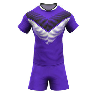 Maillot de rugby brodé avec logo, tenue de course, nouvelle collection été, personnalisable pour équipes – Vêtements de rugby en promotion - Product Image 1