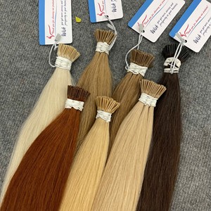 Offre du jour : Extensions de cheveux naturels 100 % vietnamiens, I-Tip, bruts, lisses, diverses couleurs - Product Image 2