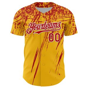 Maillot de baseball unisexe à col en V et manches courtes, 100 % coton biologique, imprimé sérigraphié sur mesure, entièrement boutonné, antibactérien sur le devant, pour équipe - Product Image 2