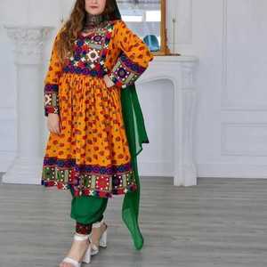Robes maxi vintage afghanes pour femmes, faites à la main, naturelles, de qualité supérieure, mode ethnique traditionnelle afghane pour mariage - Product Image 5