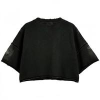 T-shirt sans manches unisexe surdimensionné en jersey 100% coton, imprimé numérique personnalisé avec strass, tissu doux et respirant, style streetwear