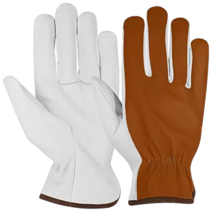 ถุงมือขับรถหนังวัวคุณภาพสูง ป้องกันความร้อน ป้องกันประกายไฟ ป้องกันมือและแขนสำหรับงานอุตสาหกรรม - Product Image 6