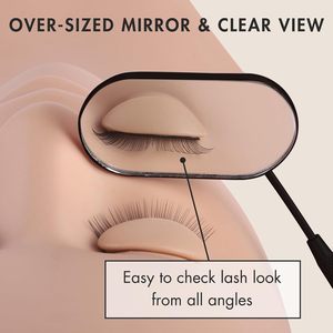 High Quality Round Lash Extension <b>Mirrors</b> <b>Lightweight</b> Beauty Tools OEM Custom Branding Wholesale Factory - Product Image 5