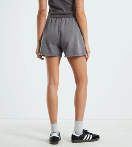 Custom Summer Sweatwear <b>Oxford</b> Solid Skinny Fit <b>Women's</b> Shorts Elastic Waist Stonewashed Acid Distressed Stitching Double - Product Image 6