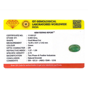 Certified Natural Emerald 3 Carat Loose Gemstone Faceted Emerald Cut for Fine Jewelry - Product Image 4