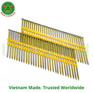 Clavos de alta resistencia de 3'' x 0.131 para estructuras, para clavadora neumática de bobina, con vástago de tornillo, de Vietnam |   Clavos en tiras de plástico - Product Image 3