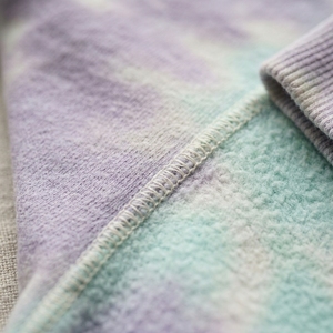 Sudadera con Capucha Tie Dye en Tonos Pastel Lavanda y Menta, Personalizada, de Felpa Suave, Estilo Urbano, Unisex, Talla Grande, OEM, ODM, Venta al Por Mayor - Product Image 6