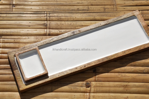 Handmade Japanese Style Ceramic Wood Soup <b>Pasta</b> <b>Bowl</b> <b>Set</b> Unique Sustainable Metal Dinnerware for Home & Restaurant Parties - Product Image 3