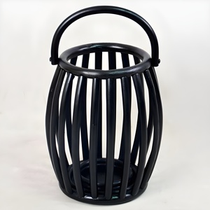 โคมไฟหวายตกแต่งขายดี สำหรับใส่เทียน พร้อมที่วางเทียนทีไลท์แบบธรรมชาติ - Product Image 1