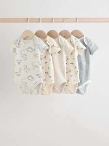 Combinaison bébé Annamar Clothing personnalisée en bambou 95% et élasthanne 5%, douce, extensible, respirante, écologique, à manches courtes - Product Image 2