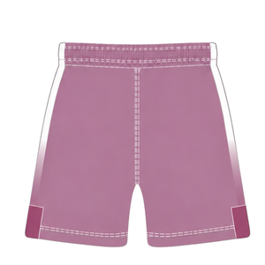Ensemble de rugby blanc rose poussière, maillot à manches courtes avec fermeture éclair sur le devant, short assorti, respirant, uniforme de sport pour l'entraînement en équipe - Product Image 6
