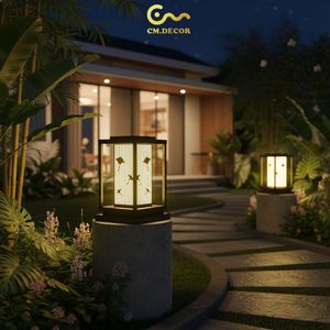 Lámpara de Jardín Minimalista de Acero Inoxidable para Exteriores, Luz Blanca Cálida 3500K, IP65, Decorativa para Arquitectura Moderna - Product Image 2