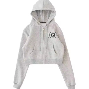 Sudadera con Capucha Corta Multicolor de Alta Calidad para Mujer, Personalizada, Estilo Urbano, Invierno, con Logotipo Frontal, Transpirable, Tejido de 320g - Product Image 5