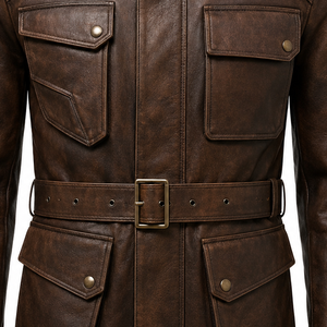 Premium <b>Men's</b> <b>Leather</b> Bomber <b>Jacket</b> Genuine Full Grain <b>Leather</b> Classic Aviator Style Custom Wholesale Fashion Outerwear - Product Image 5