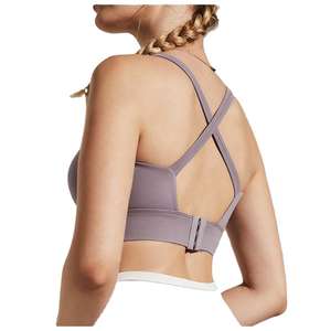 Conjunto de Sujetador Deportivo con Espalda Cruzada y Cuello en V Personalizado, Nueva Tendencia, Tallas Grandes, Top de Yoga para Fitness, Sujetador Deportivo de Algodón Transpirable para Chicas - Product Image 3