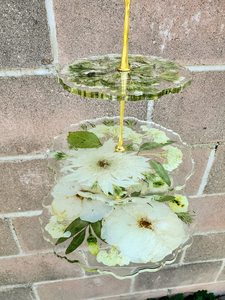 Preserved <b>Wedding</b> Bouquet Resin Cake Stand: Botanical <b>Keepsake</b> - Product Image 4