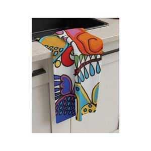 Sustainable Modern Golf Rooster Design <b>Kitchen</b> <b>Towels</b> Personalized 100% Cotton Super Absorbent Easy Cleaning Durable Printed - Product Image 2
