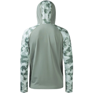 Camisa de Pesca con Capucha de Manga Larga para Hombre, Estampado de Camuflaje Sublimado, Absorbe la Humedad, Protección UV, Top Ajustado para Verano y Actividades al Aire Libre - Product Image 5
