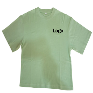 T-shirt homme à manches courtes, couleur unie, avec logo imprimé personnalisé, haute qualité - Product Image 6