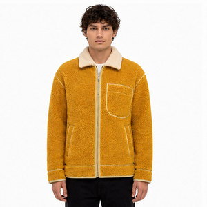 Top Selling Customized Color <b>Sherpa</b> Jacket with Front Logo High Quality Winter Jacket for <b>Men</b>-Best Arrival Online Sale - Product Image 1