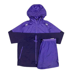 Conjunto Corto Personalizado 2026 para Hombre, Conjunto de Chaqueta y Pantalón Corto de Dos Piezas con Cierre de Cremallera, Poliéster - Product Image 3