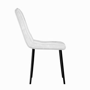 Set Moderno di 4 Sedie da Pranzo per Cucina e Sala da Pranzo con Seduta Imbottita e Gambe in Metallo per Casa - Product Image 6