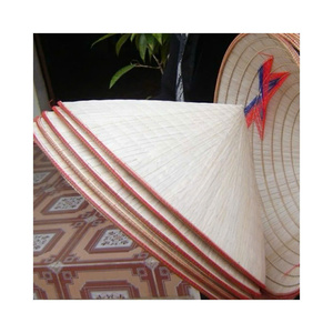 Handmade Traditional Pattern Palm Leaf Non La Bamboo <b>Frame</b> Adjustable Wholesale Vietnamese Halina Model Natural Grass Unisex - Product Image 1